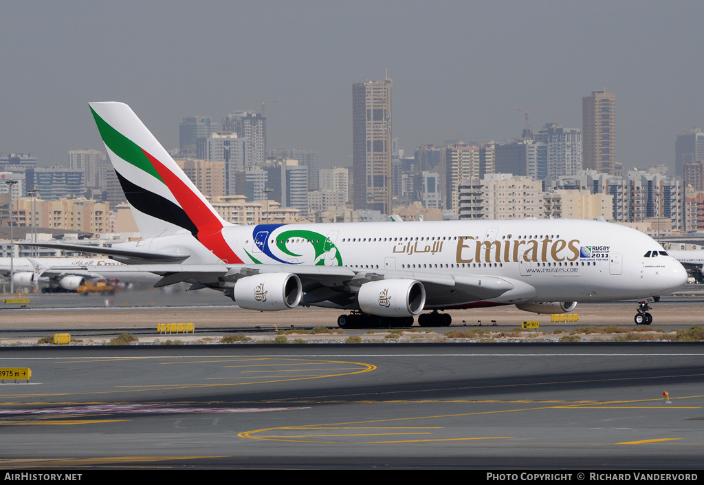 Aircraft Photo of A6-EDN | Airbus A380-861 | Emirates | AirHistory.net #19670