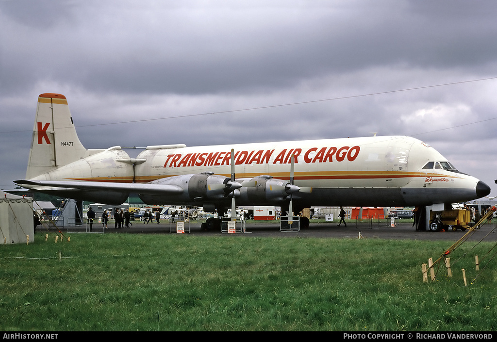 Aircraft Photo of N447T | Conroy CL-44-O Guppy | Transmeridian Air Cargo | AirHistory.net #19678