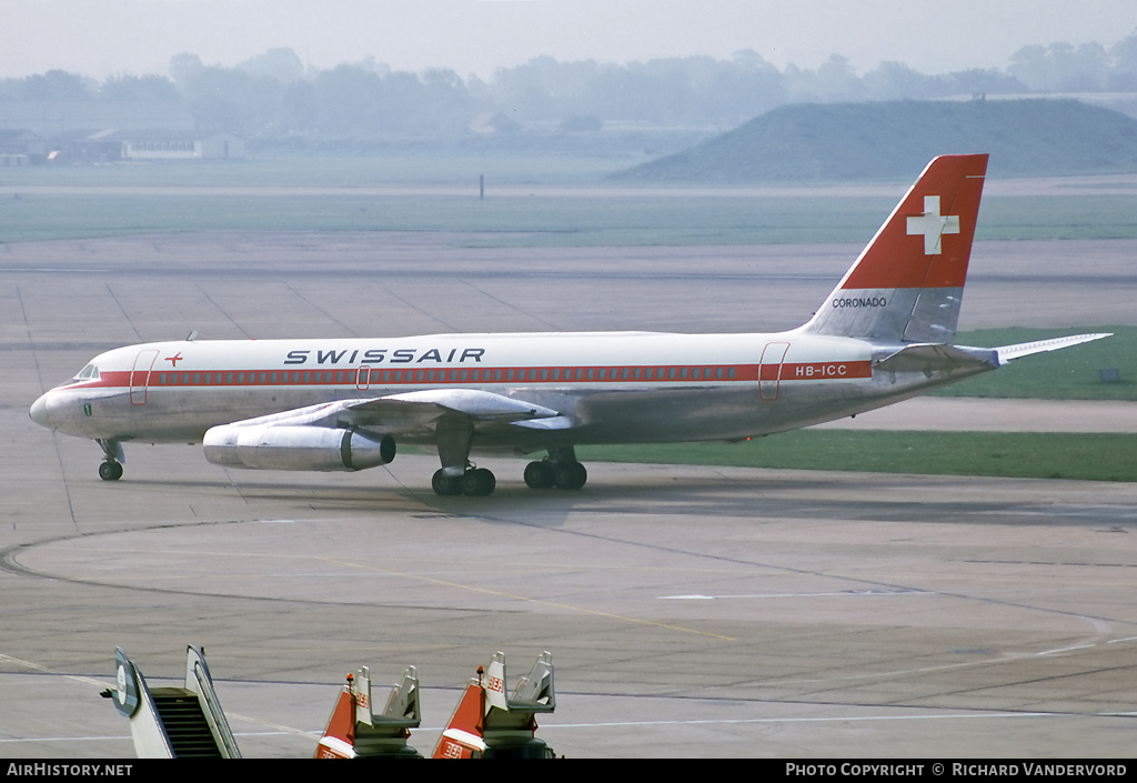 Aircraft Photo of HB-ICC | Convair 990A Coronado (30A-6) | Swissair | AirHistory.net #19684