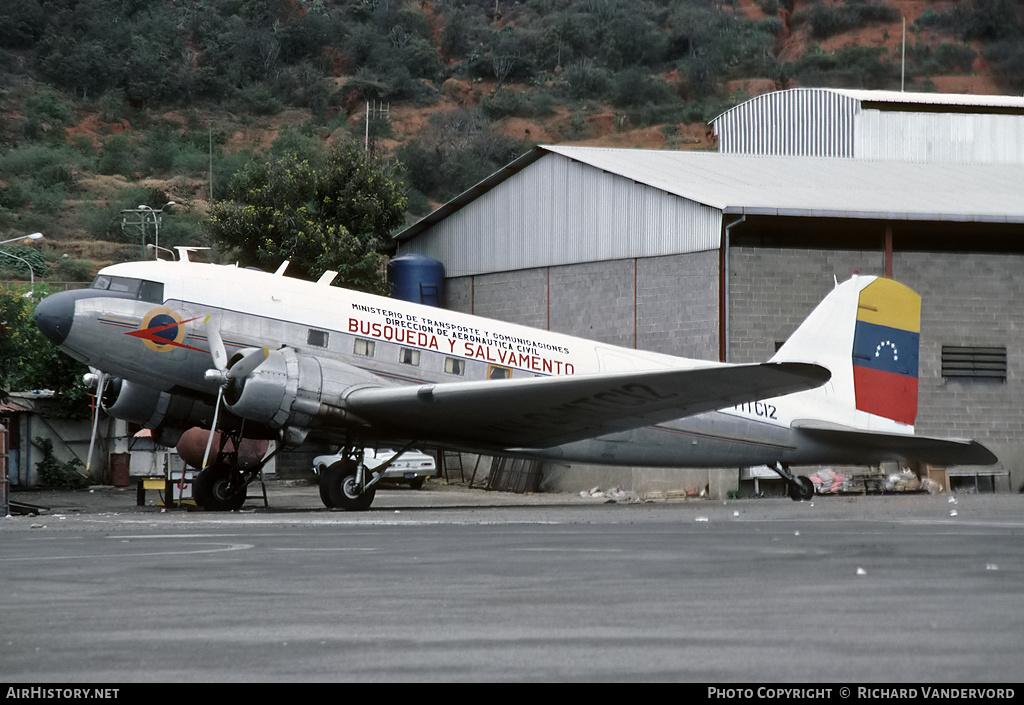 Aircraft Photo of YV-O-MTC12 | Douglas C-47 Skytrain | Ministerio de Transporte y Comunicaciones | AirHistory.net #19686