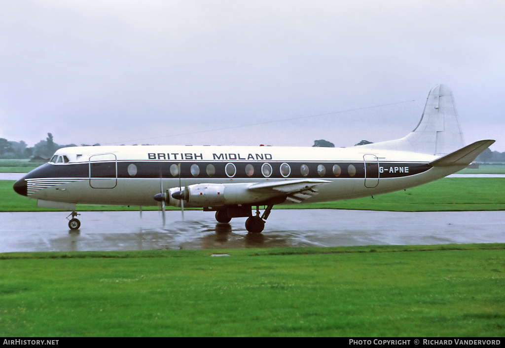 Aircraft Photo of G-APNE | Vickers 831 Viscount | British Midland Airways - BMA | AirHistory.net #19687