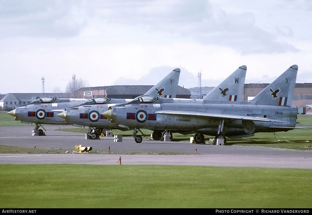 Aircraft Photo of XM144 | English Electric Lightning F1 | UK - Air Force | AirHistory.net #19701