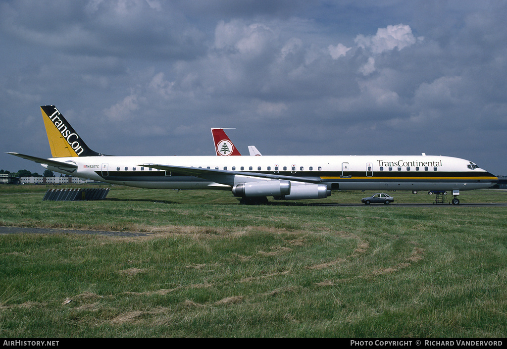 Aircraft Photo of N820TC | McDonnell Douglas DC-8-63 | Trans Continental Airlines | AirHistory.net #19761