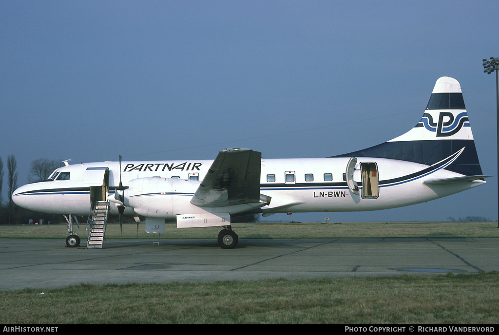 Aircraft Photo of LN-BWN | Convair 580 | Partnair | AirHistory.net #19764
