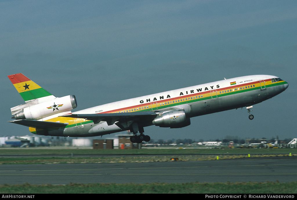 Aircraft Photo of 9G-ANA | McDonnell Douglas DC-10-30 | Ghana Airways | AirHistory.net #19767