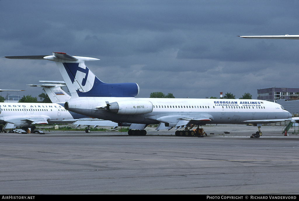 Aircraft Photo of 4L-85713 | Tupolev Tu-154M | Georgian Airlines | AirHistory.net #19771