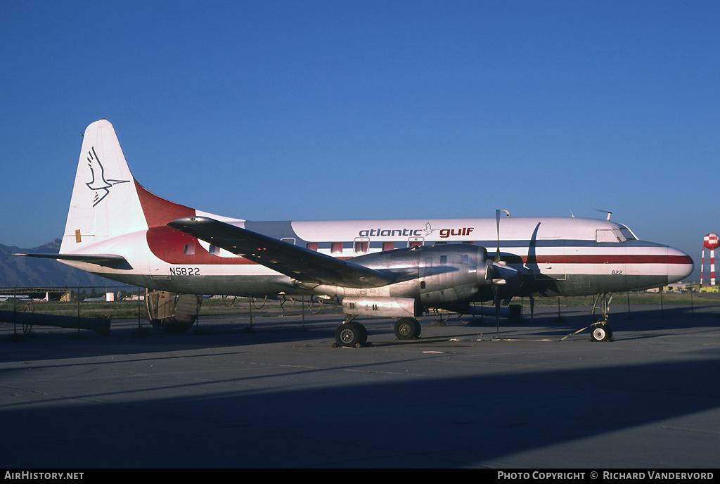 Aircraft Photo of N5822 | Convair 580 | Atlantic Gulf Airlines | AirHistory.net #19778