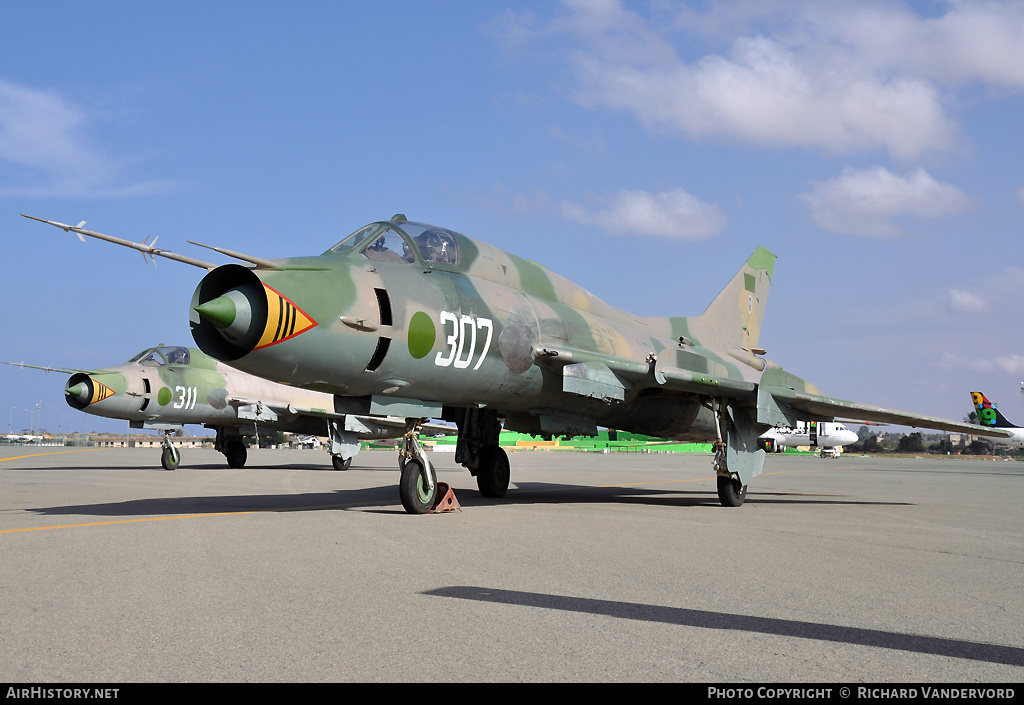 Aircraft Photo of 307 | Sukhoi Su-22M3 | Libya - Air Force | AirHistory.net #19779