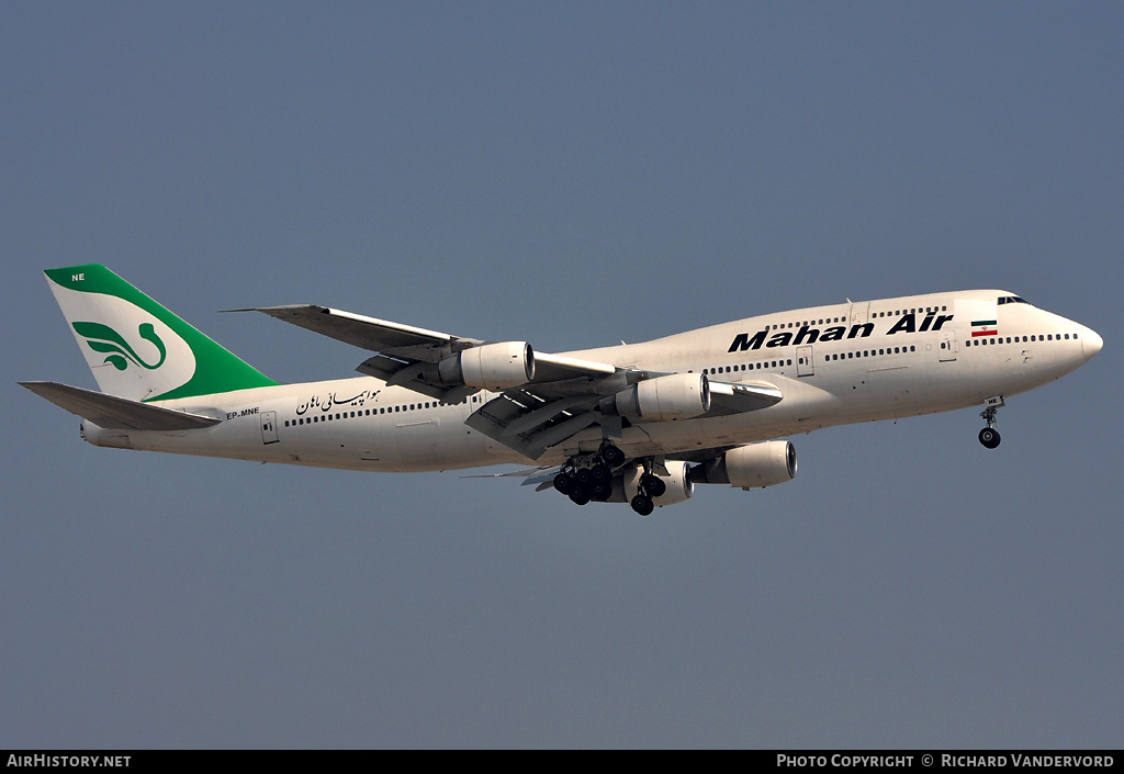 Aircraft Photo of EP-MNE | Boeing 747-3B3M | Mahan Air | AirHistory.net #19784