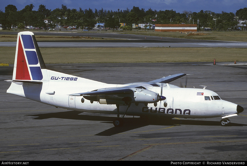 Aircraft Photo of CU-T1292 | Fokker F27-600 Friendship | Cubana | AirHistory.net #19790