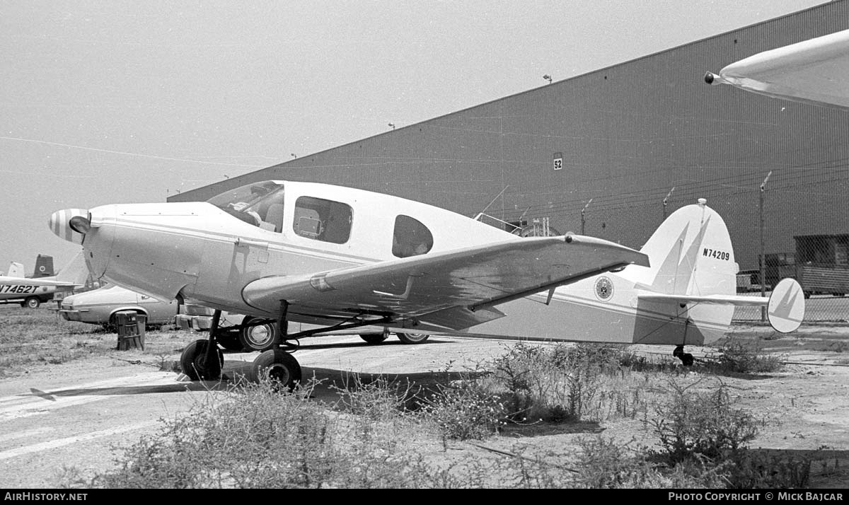 Aircraft Photo of N74209 | Bellanca 14-13 Cruisair Senior | AirHistory.net #19862