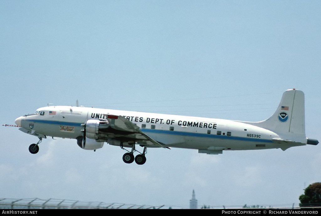 Aircraft Photo of N6539C | Douglas DC-6A | United States Department of Commerce | AirHistory.net #19934