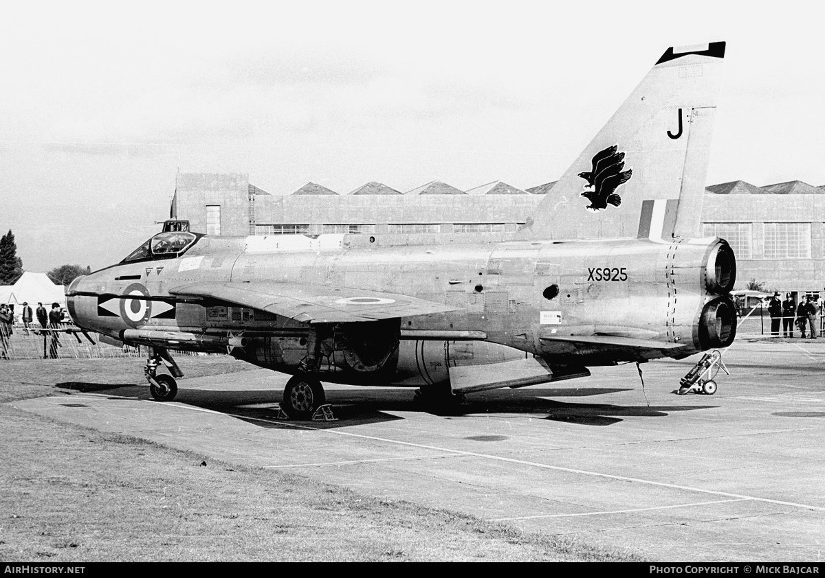 Aircraft Photo of XS925 | English Electric Lightning F6 | UK - Air Force | AirHistory.net #19946