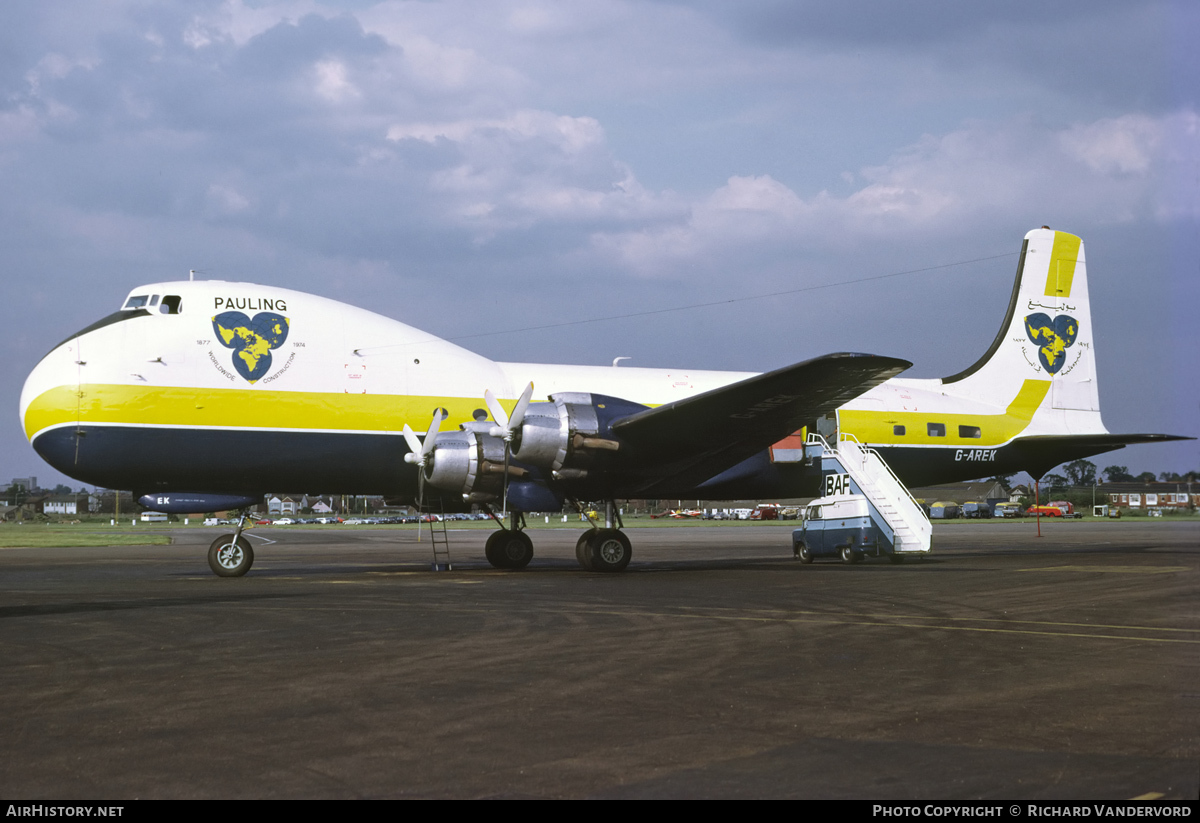 Aircraft Photo of G-AREK | Aviation Traders ATL-98 Carvair | Pauling Air Cargo | AirHistory.net #19987