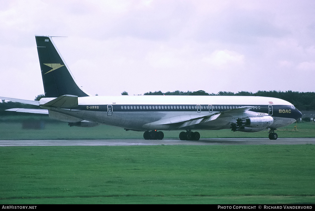 Aircraft Photo of G-ARRB | Boeing 707-436 | BOAC - British Overseas Airways Corporation | AirHistory.net #20010
