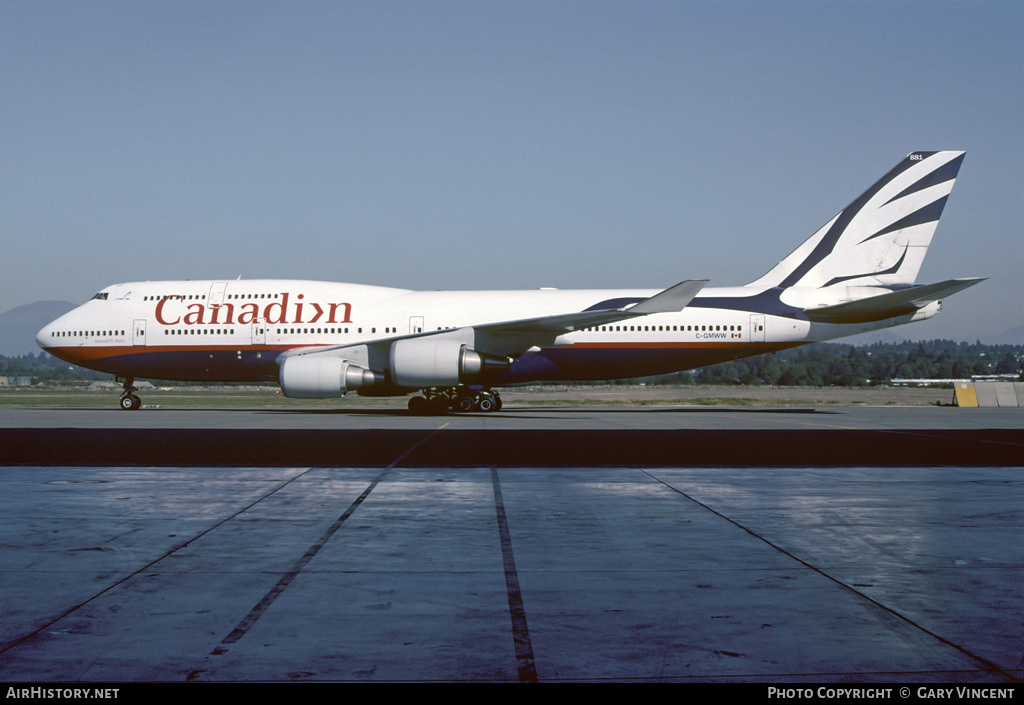 Aircraft Photo of C-GMWW | Boeing 747-475 | Canadian Airlines | AirHistory.net #20026