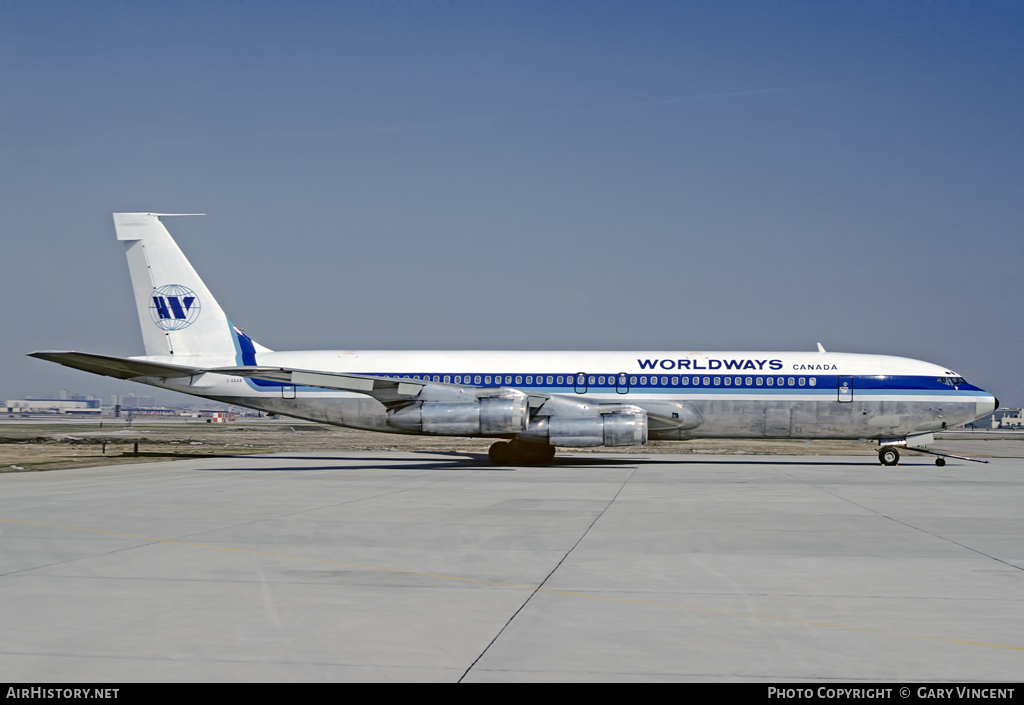 Aircraft Photo of C-GGAB | Boeing 707-338C | Worldways Canada | AirHistory.net #20030