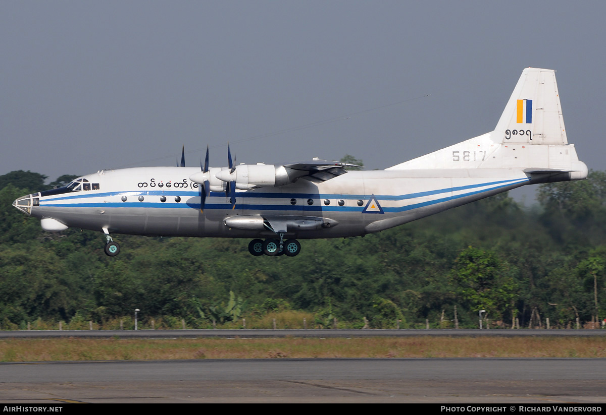 Aircraft Photo of 5817 / ၅၈၁၇ | Shaanxi Y8D | Myanmar - Air Force | AirHistory.net #20075