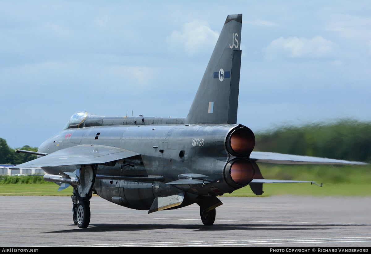 Aircraft Photo of XR728 | English Electric Lightning F6 | UK - Air Force | AirHistory.net #20077
