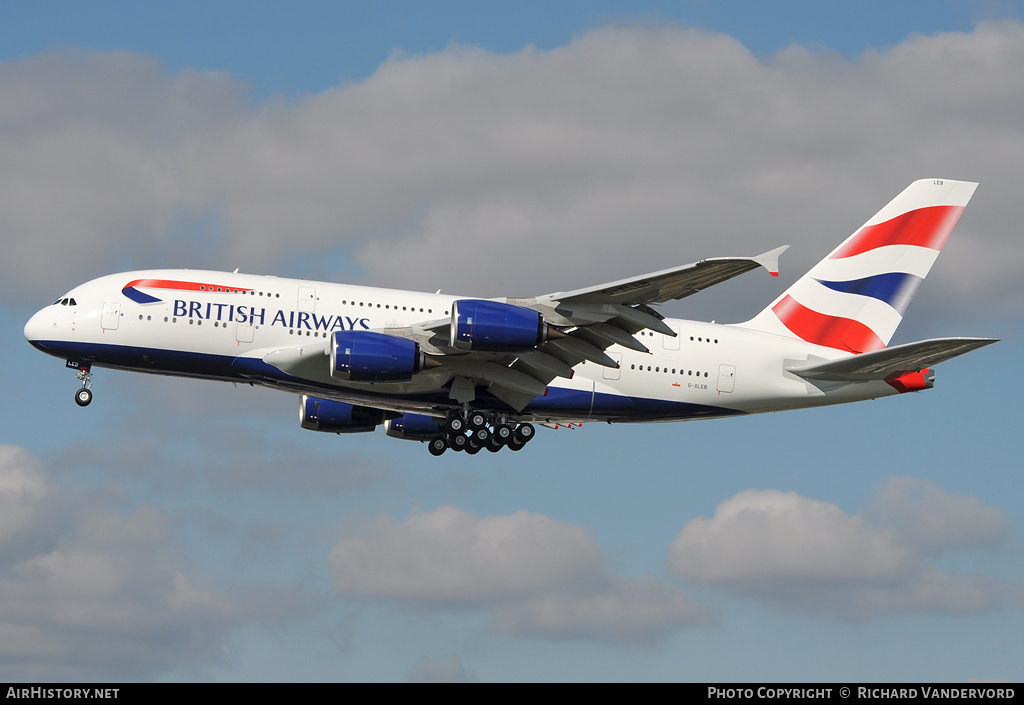 Aircraft Photo of G-XLEB | Airbus A380-841 | British Airways | AirHistory.net #20094