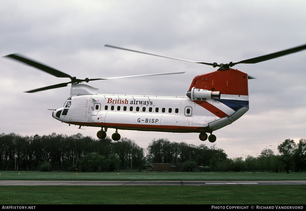 Aircraft Photo of G-BISP | Boeing Vertol 234LR | British Airways Helicopters | AirHistory.net #20130