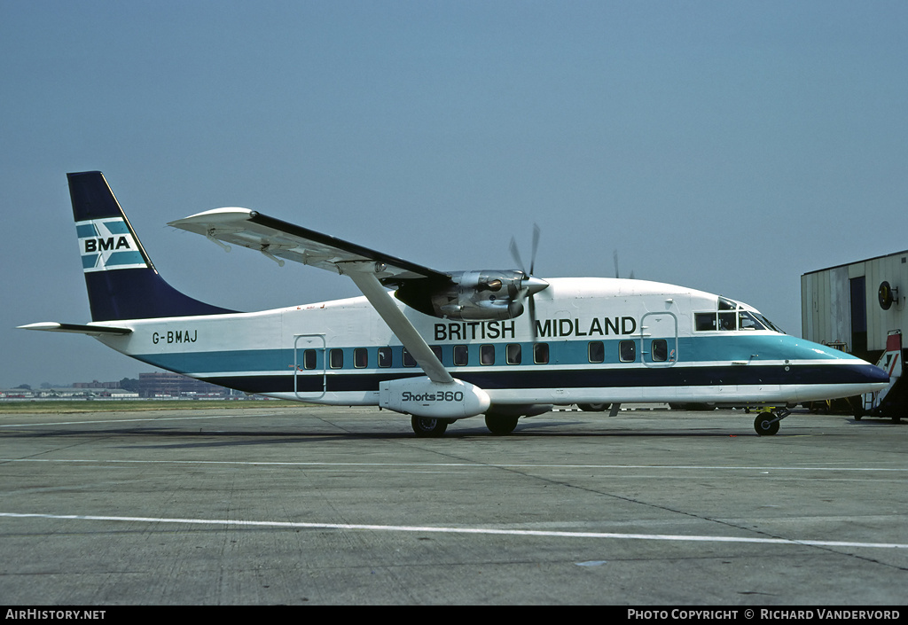 Aircraft Photo of G-BMAJ | Short 360-100 | British Midland Airways - BMA | AirHistory.net #20133
