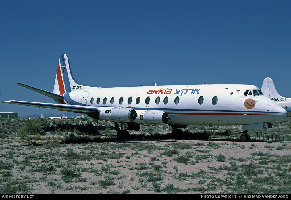 Aircraft Photo of 4X-AVE | Vickers 831 Viscount | Arkia Israeli Airlines | AirHistory.net #20138