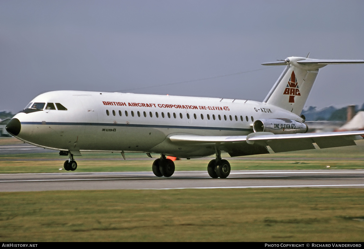 Aircraft Photo of G-AZUK | BAC 111-476FM One-Eleven | British Aircraft Corporation | AirHistory.net #20153