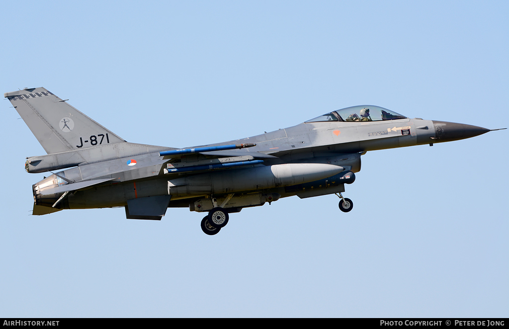 Aircraft Photo of J-871 | General Dynamics F-16AM Fighting Falcon | Netherlands - Air Force | AirHistory.net #20176