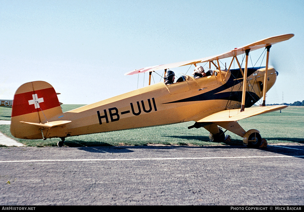 Aircraft Photo of HB-UUI | Dornier Bü-131B Jungmann | AirHistory.net #20217