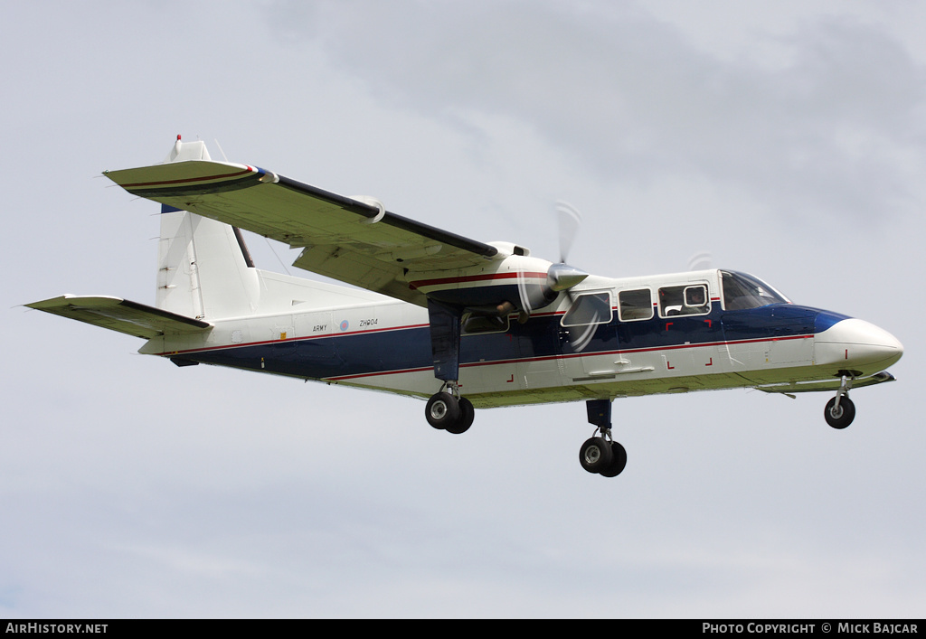 Aircraft Photo of ZH004 | Britten-Norman BN-2T-4S Defender T3 | UK - Army | AirHistory.net #20233