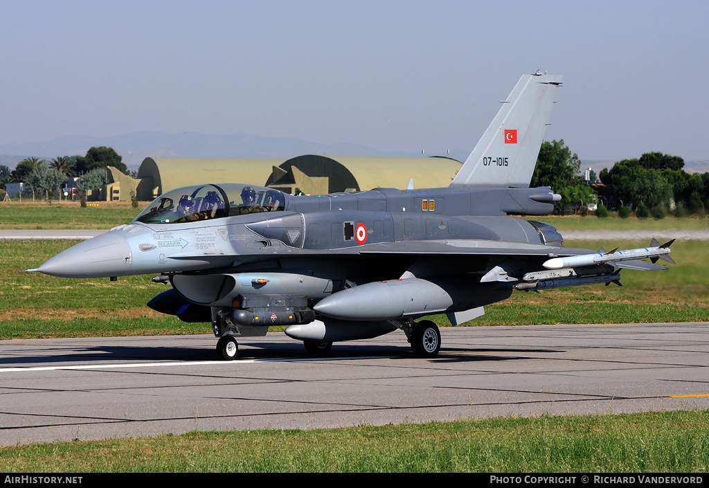 Aircraft Photo of 07-1015 | Lockheed Martin F-16DJ Fighting Falcon | Turkey - Air Force | AirHistory.net #20253