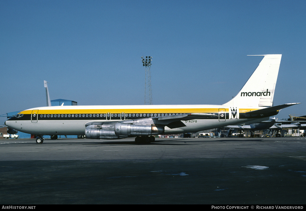Aircraft Photo of G-AZFB | Boeing 720-051B | Monarch Airlines | AirHistory.net #20255