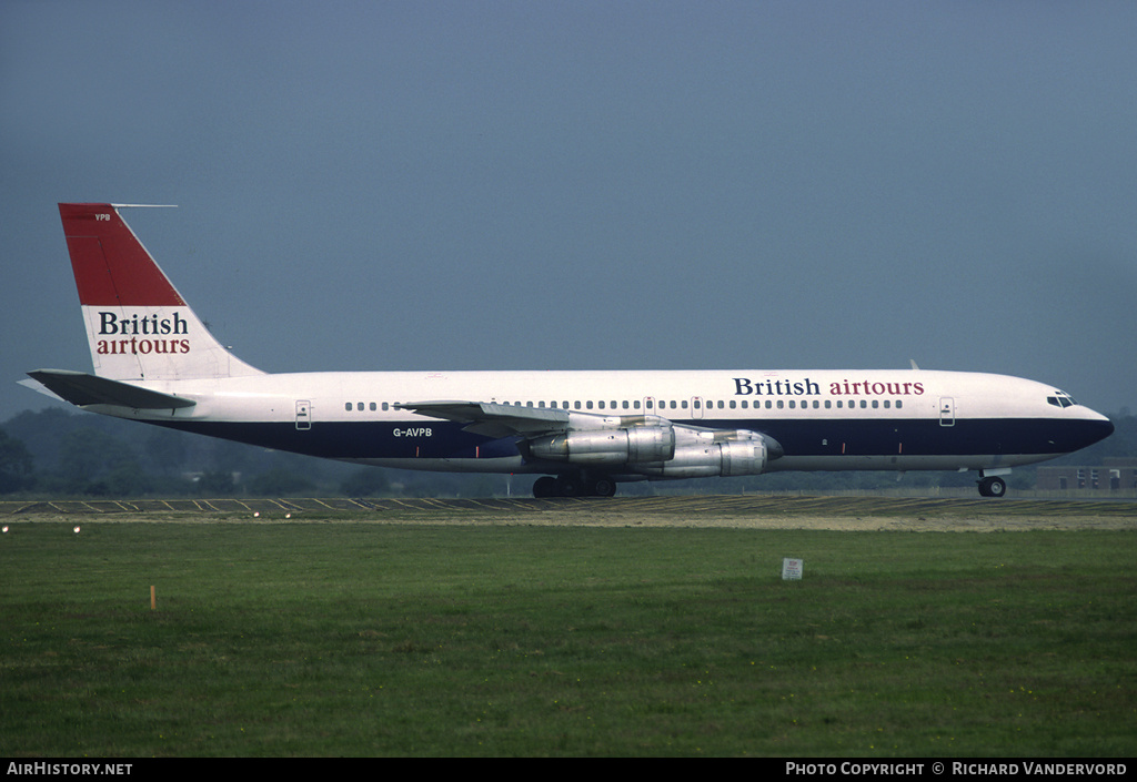 Aircraft Photo of G-AVPB | Boeing 707-336C | British Airtours | AirHistory.net #20260