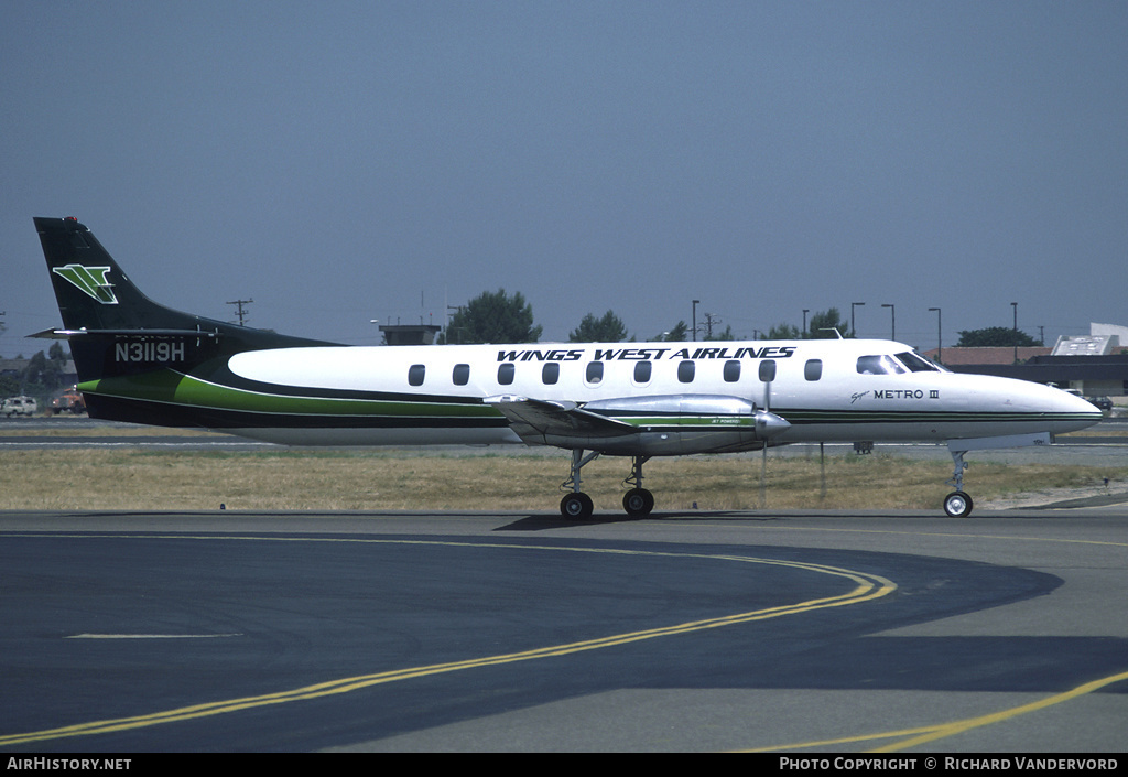 Aircraft Photo of N3119H | Fairchild SA-227AC Metro III | Wings West Airlines | AirHistory.net #20272