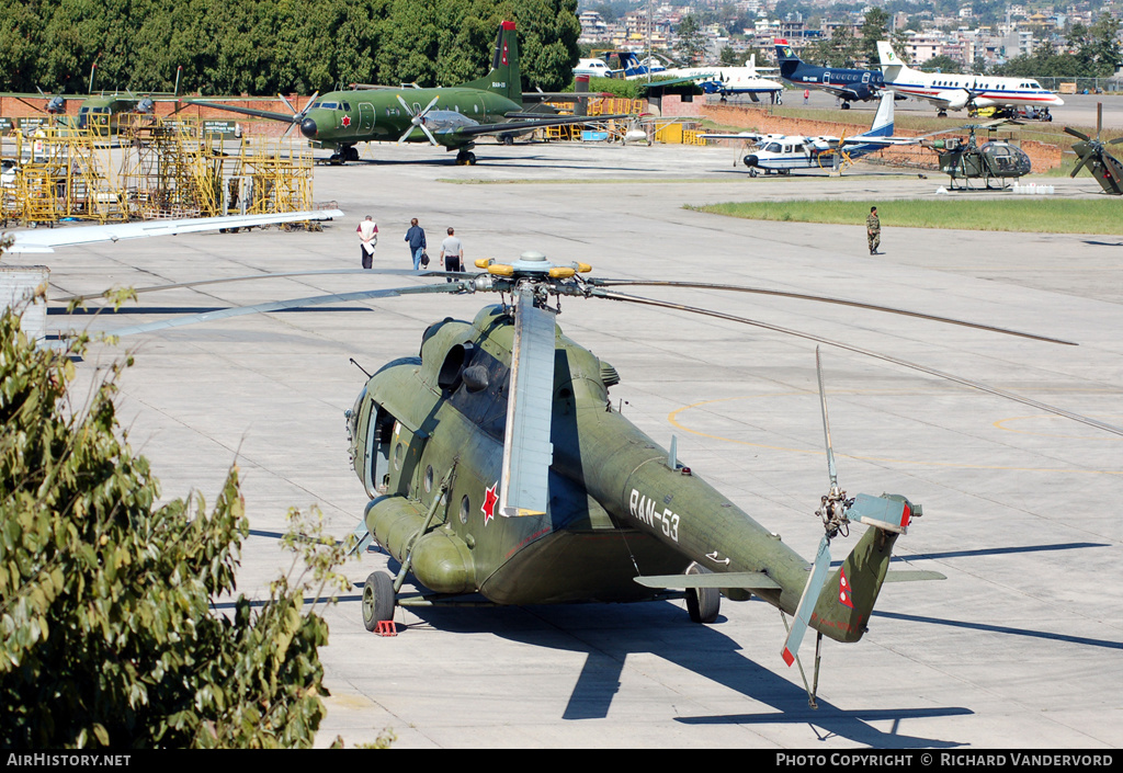 Aircraft Photo of RAN-53 | Mil Mi-17V-5 (Mi-8MTV-5) | Nepal - Army | AirHistory.net #20290