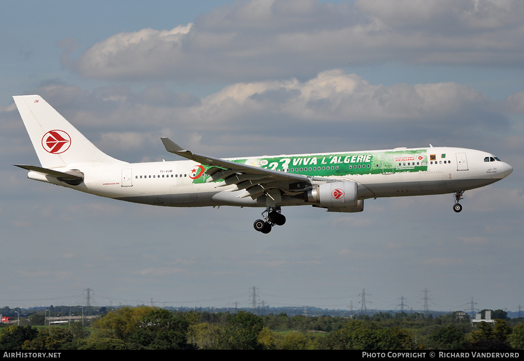 Aircraft Photo of 7T-VJW | Airbus A330-202 | Air Algérie | AirHistory.net #20295