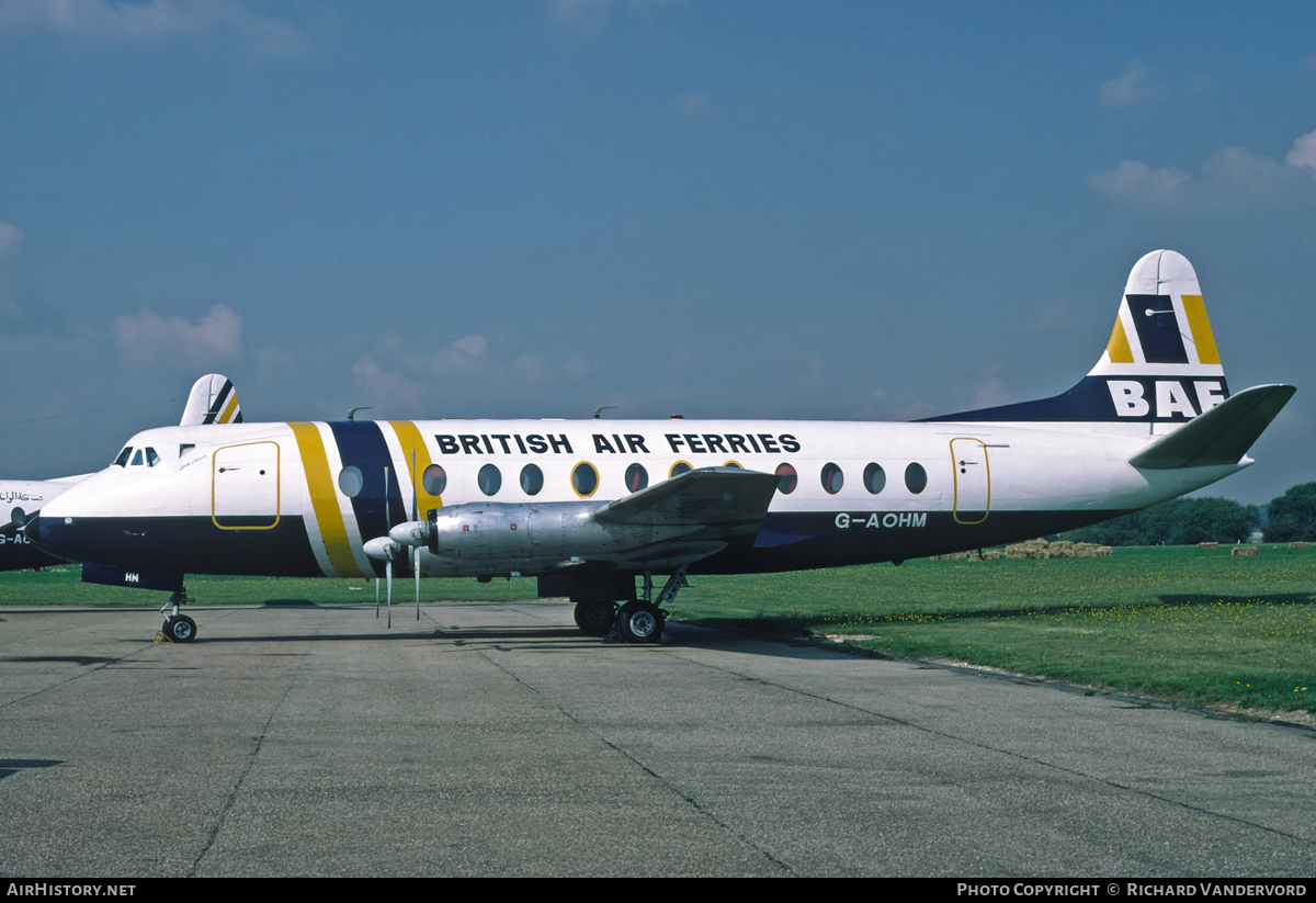Aircraft Photo of G-AOHM | Vickers 802 Viscount | British Air Ferries - BAF | AirHistory.net #20299
