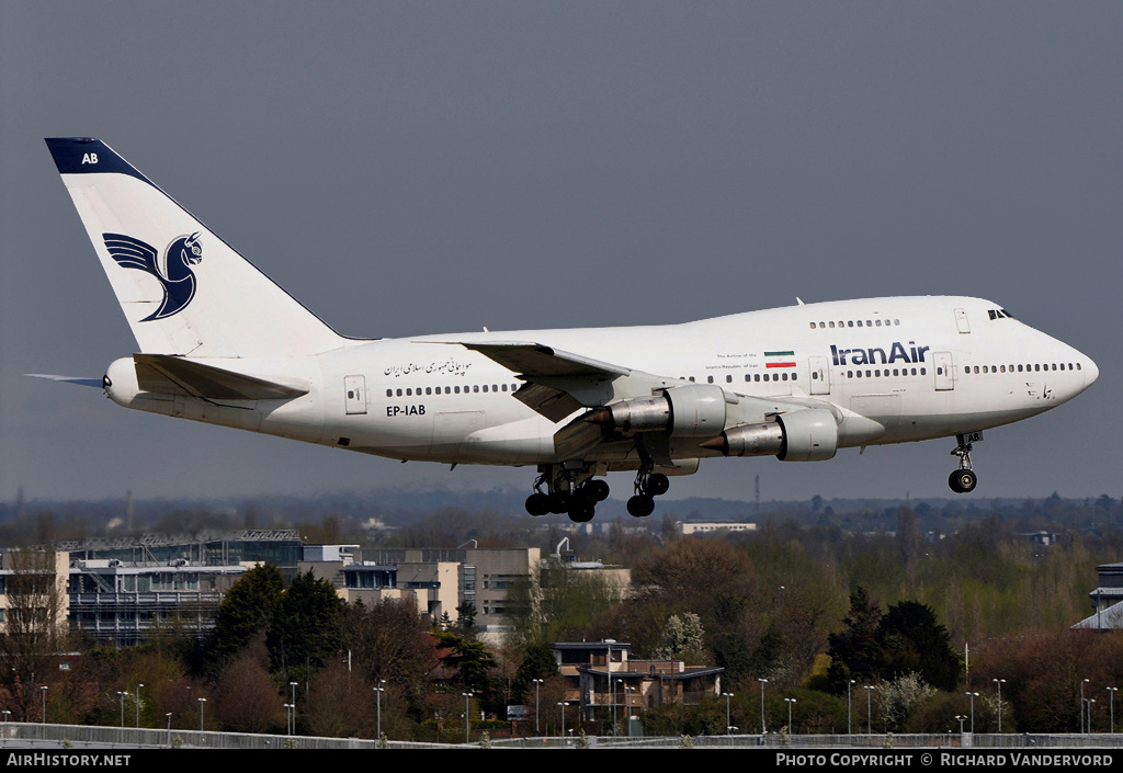 Aircraft Photo of EP-IAB | Boeing 747SP-86 | Iran Air | AirHistory.net #20310
