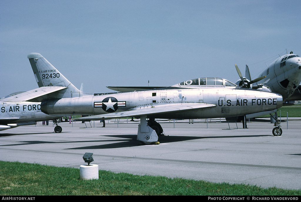 Aircraft Photo of 49-2430 / 92430 | Republic YRF-84F Thunderstreak | USA - Air Force | AirHistory.net #20321