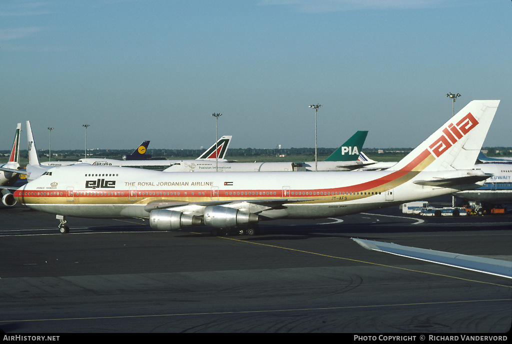 Aircraft Photo of JY-AFS | Boeing 747-2D3B | Alia - The Royal Jordanian Airline | AirHistory.net #20355
