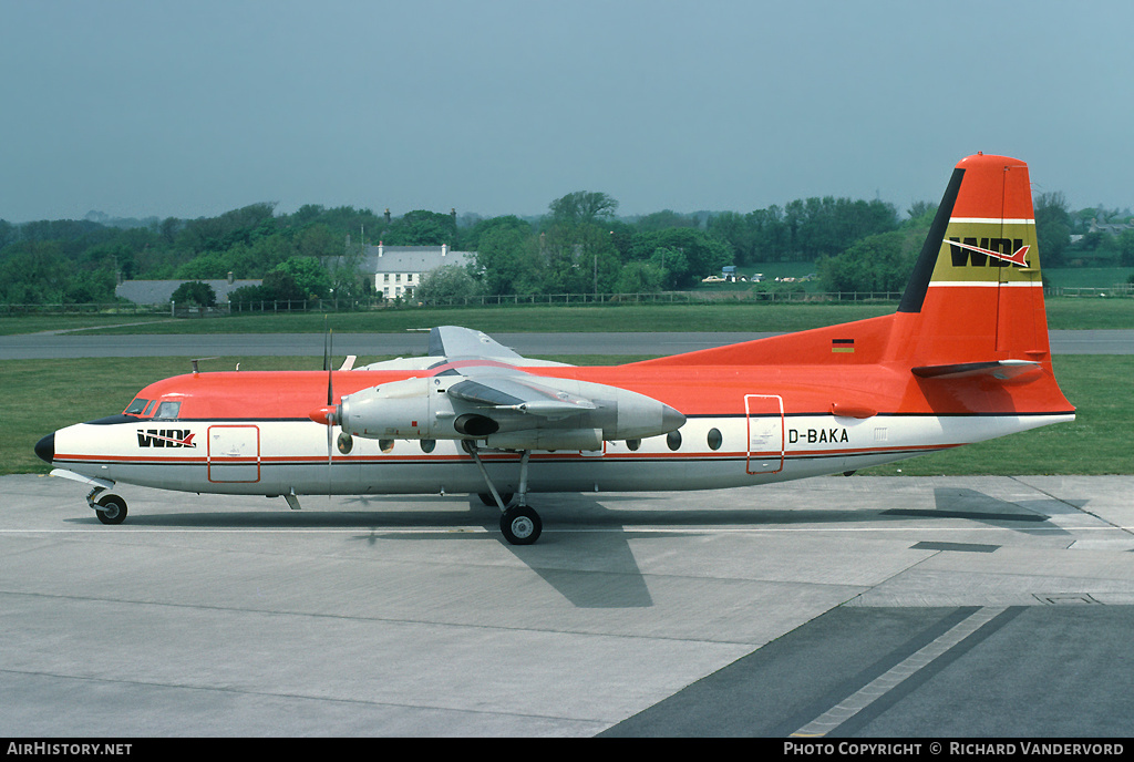 Aircraft Photo of D-BAKA | Fokker F27-100 Friendship | WDL Aviation | AirHistory.net #20358