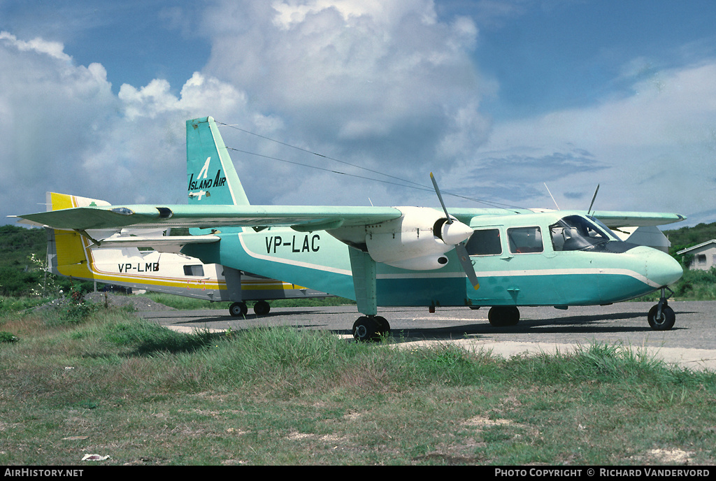 Aircraft Photo of VP-LAC | Britten-Norman BN-2A Islander | 4 Island Air | AirHistory.net #20359