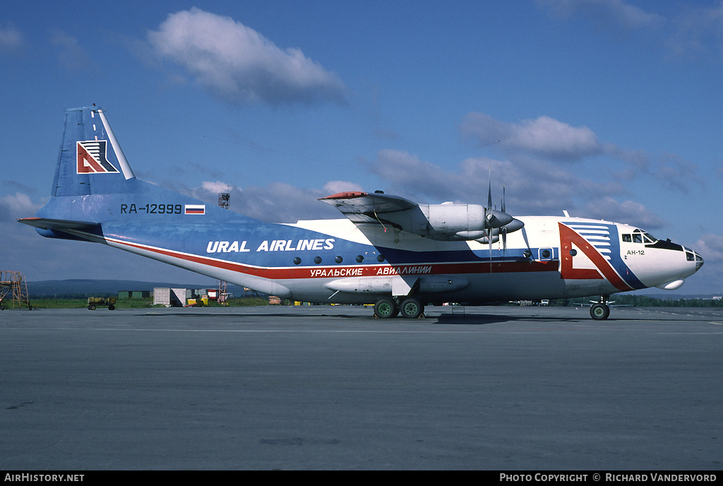 Aircraft Photo of RA-12999 | Antonov An-12B | Ural Airlines | AirHistory.net #20360