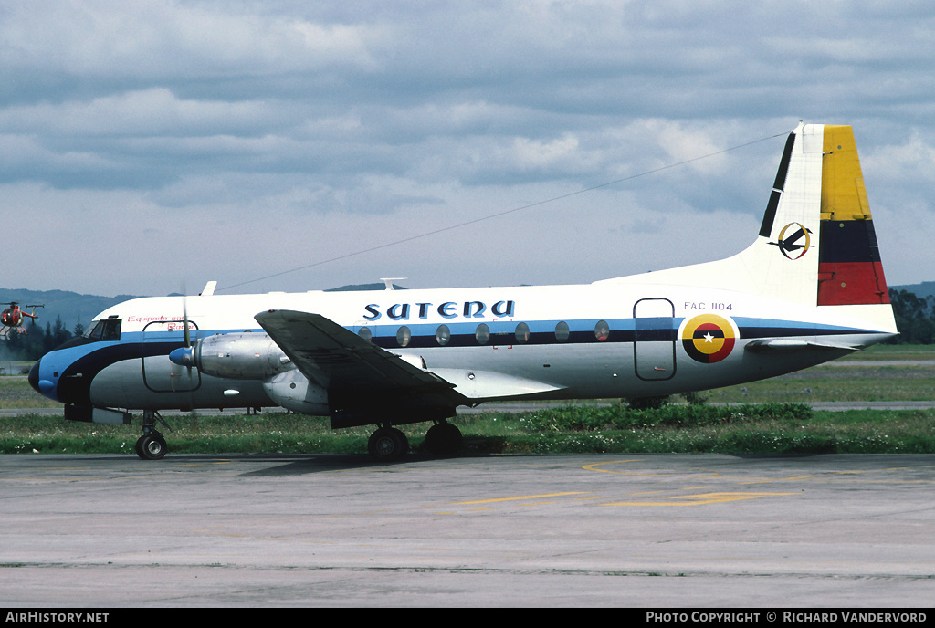 Aircraft Photo of FAC 1104 | Hawker Siddeley HS-748 Srs2A/260 | Colombia - Satena | AirHistory.net #20381
