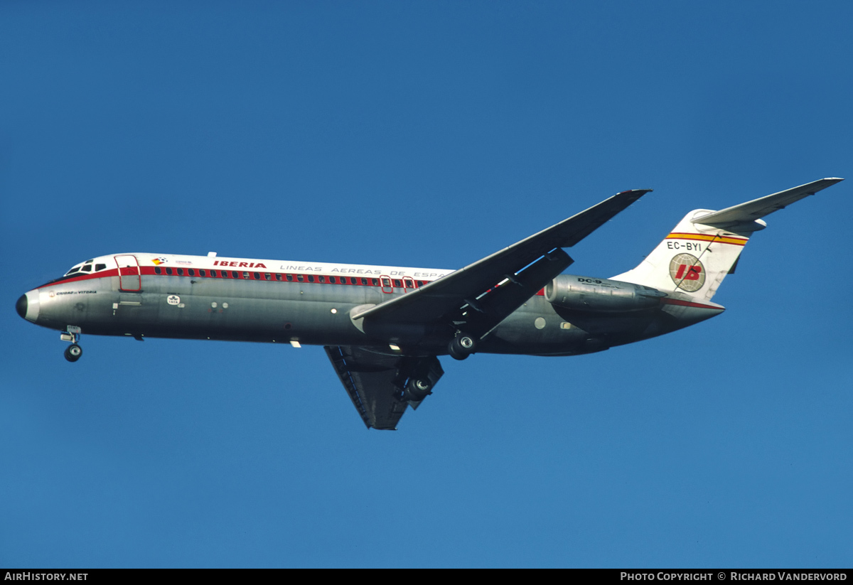 Aircraft Photo of EC-BYI | McDonnell Douglas DC-9-32 | Iberia | AirHistory.net #20385