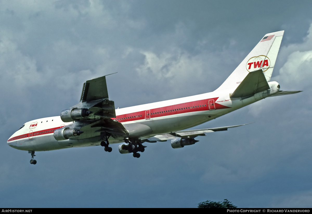 Aircraft Photo of N93104 | Boeing 747-131 | Trans World Airlines - TWA | AirHistory.net #20394