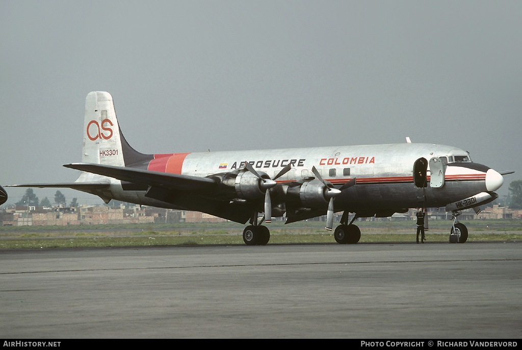 Aircraft Photo of HK-3301 | Douglas C-118A Liftmaster | Aerosucre | AirHistory.net #20398