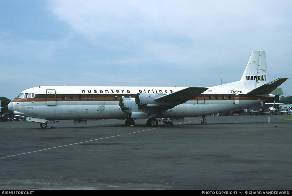 Aircraft Photo of PK-MVA | Vickers 952 Vanguard | Merpati Nusantara Airlines | AirHistory.net #20401