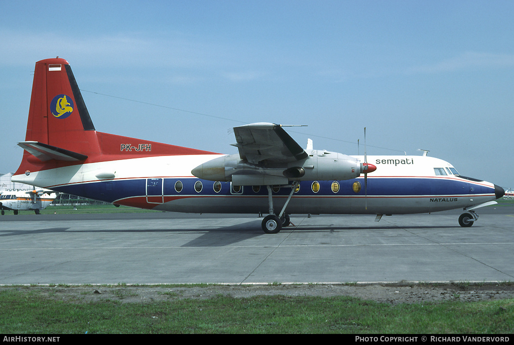 Aircraft Photo of PK-JFH | Fokker F27-600 Friendship | Sempati Air | AirHistory.net #20418